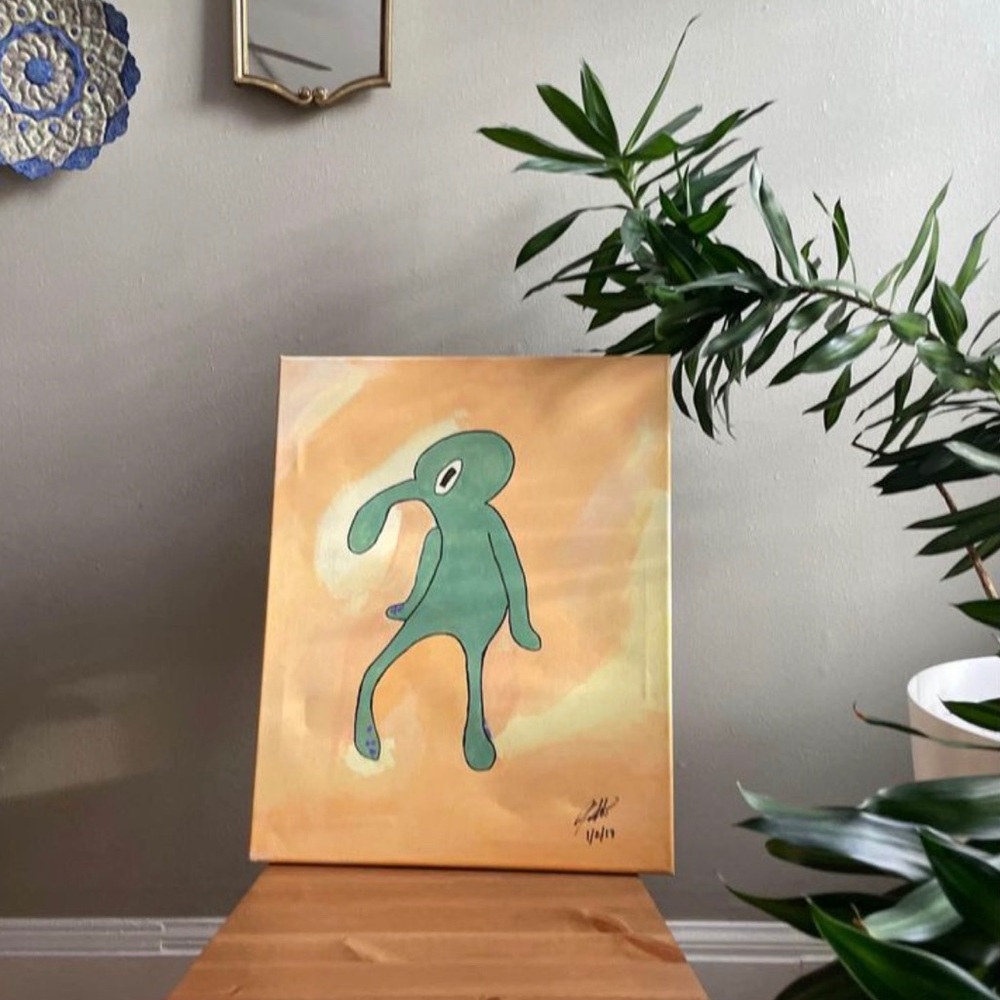 “Bold and Brash” acrylic on canvas